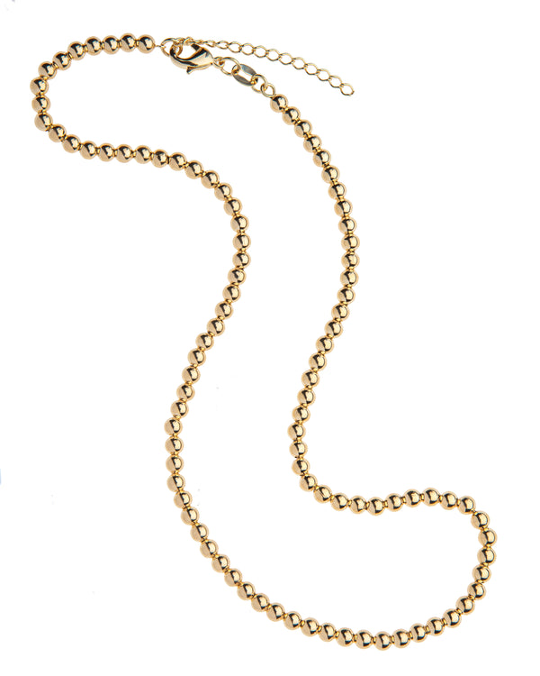 14K Gold Filled Gold Bead Ball Necklace by Menagerie