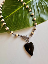 Bone Amara Diamond Heart Necklace