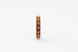 Suede Studded Hoop Earring