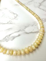 Yellow Faceted Australian Opal Necklace