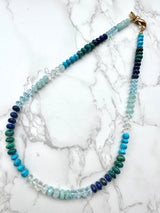 Multi Gemstone Knotted Necklace