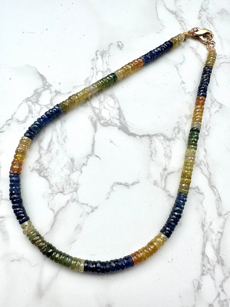 Heisting Faceted Sapphire Necklace