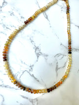 Warm Yellow/Brown Opal Necklace