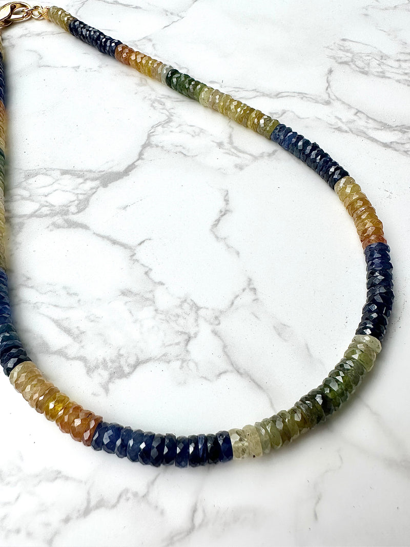 Heisting Faceted Sapphire Necklace