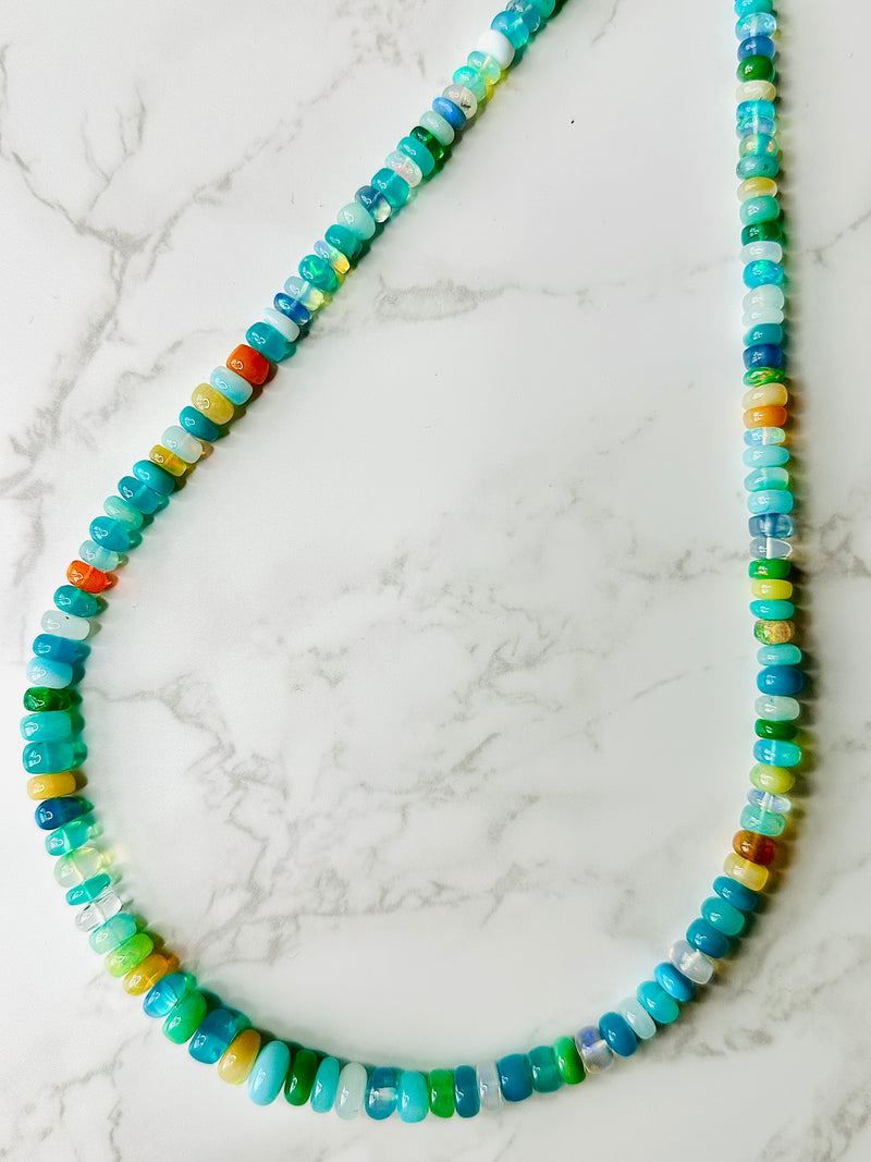 Ethiopian Opal Disco Necklace 1