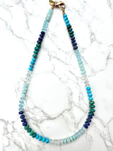 Multi Gemstone Knotted Necklace