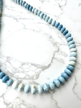 Ombré Pale Blue Opal Necklace