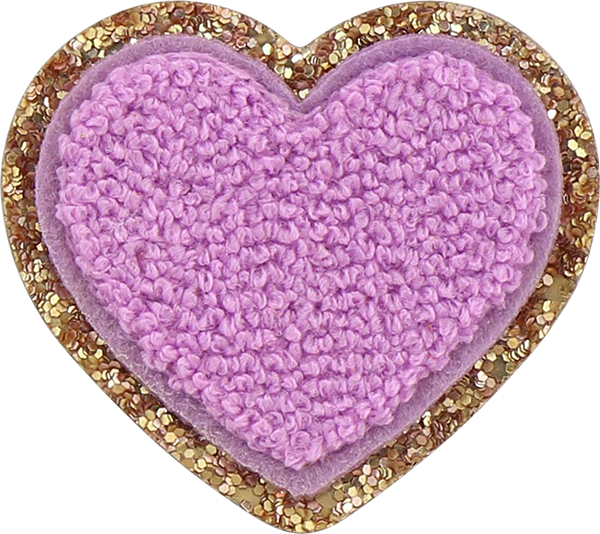 Sapphire Glitter Heart Patch | Embroidered Patch - Stoney Clover Lane