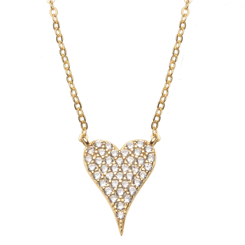 Pave Full Heart Necklace