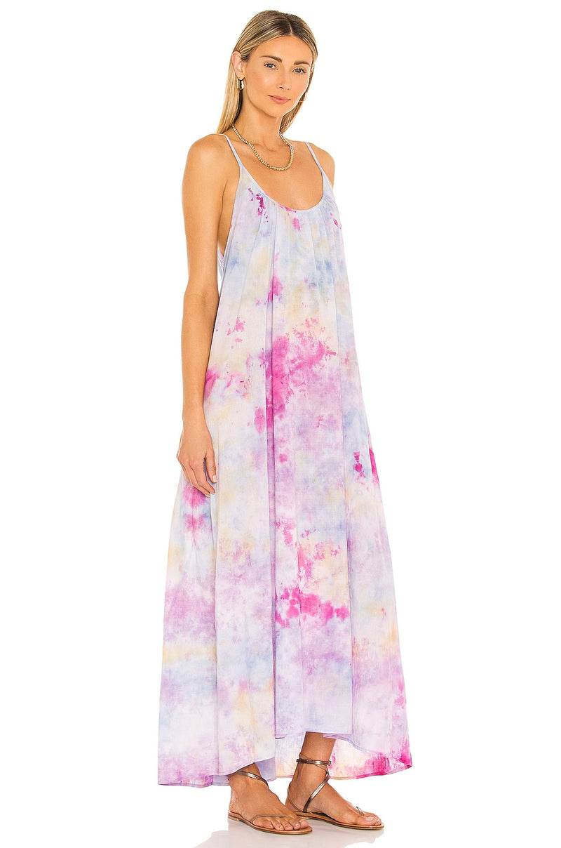 Tulum Wildflower Tie Dye Gauze Cover-Up Dress by 9Seed