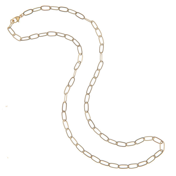 Gold Drawn Link Chain by Jane Win