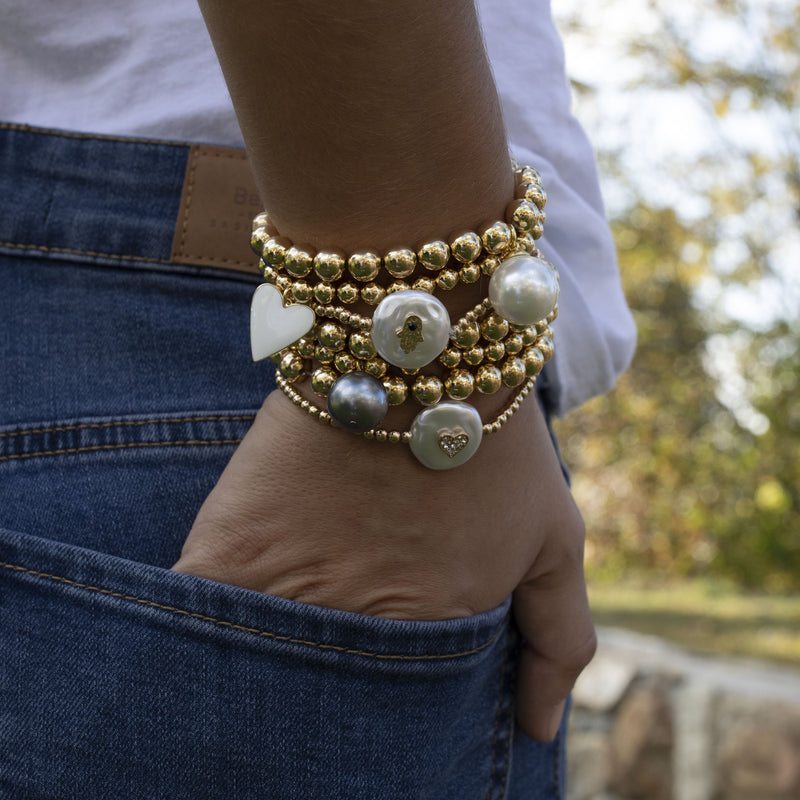 Gorgeous Gold Pearl Bracelet