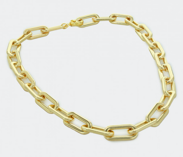 Oversized Chain Link Paperclip Necklace