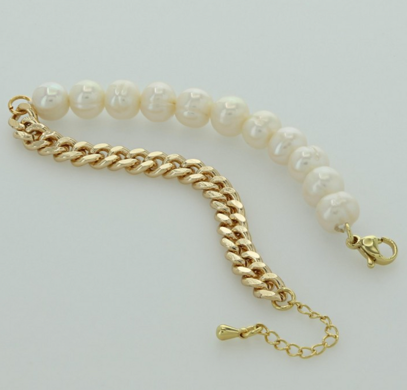 Fresh Water Pearl Chain Bracelet