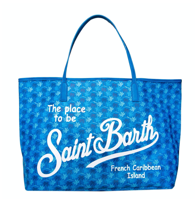 Saint Barth Blue Monogram Bag