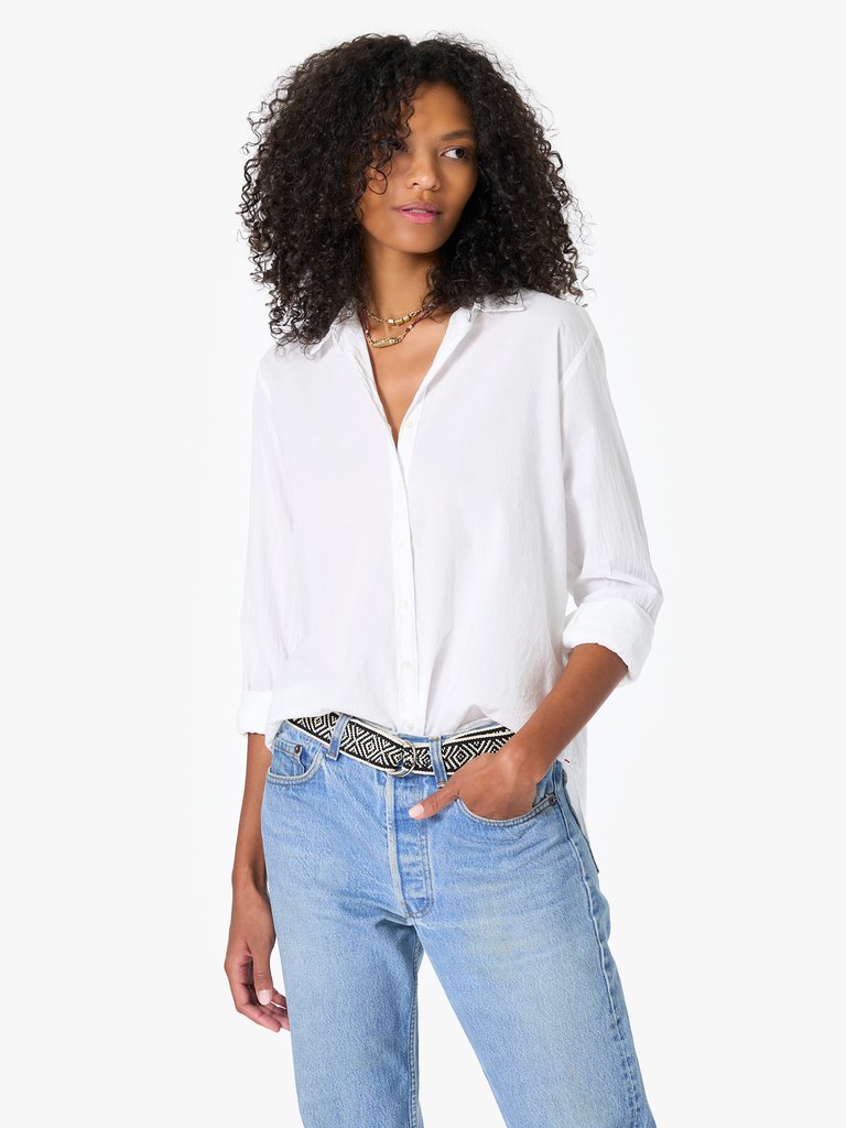White Beau Shirt by Xirena Final Sale