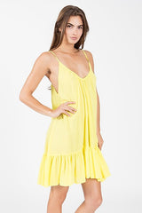 St Tropez Ruffle Mini Dress Cover-up by 9Seed