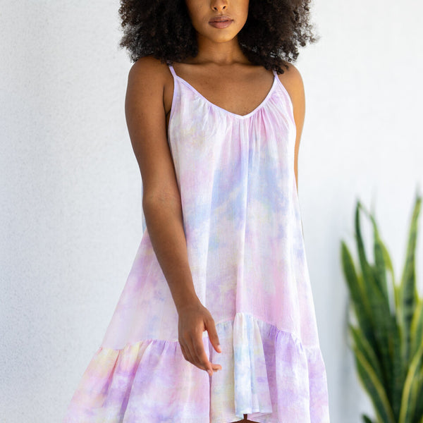 Pastel tie shop dye dress