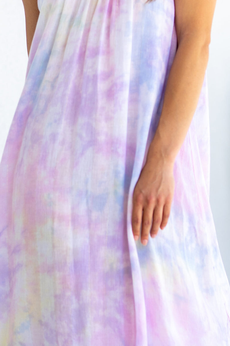 Tulum Tie Dye Gauze Cover-Up Dress by 9Seed